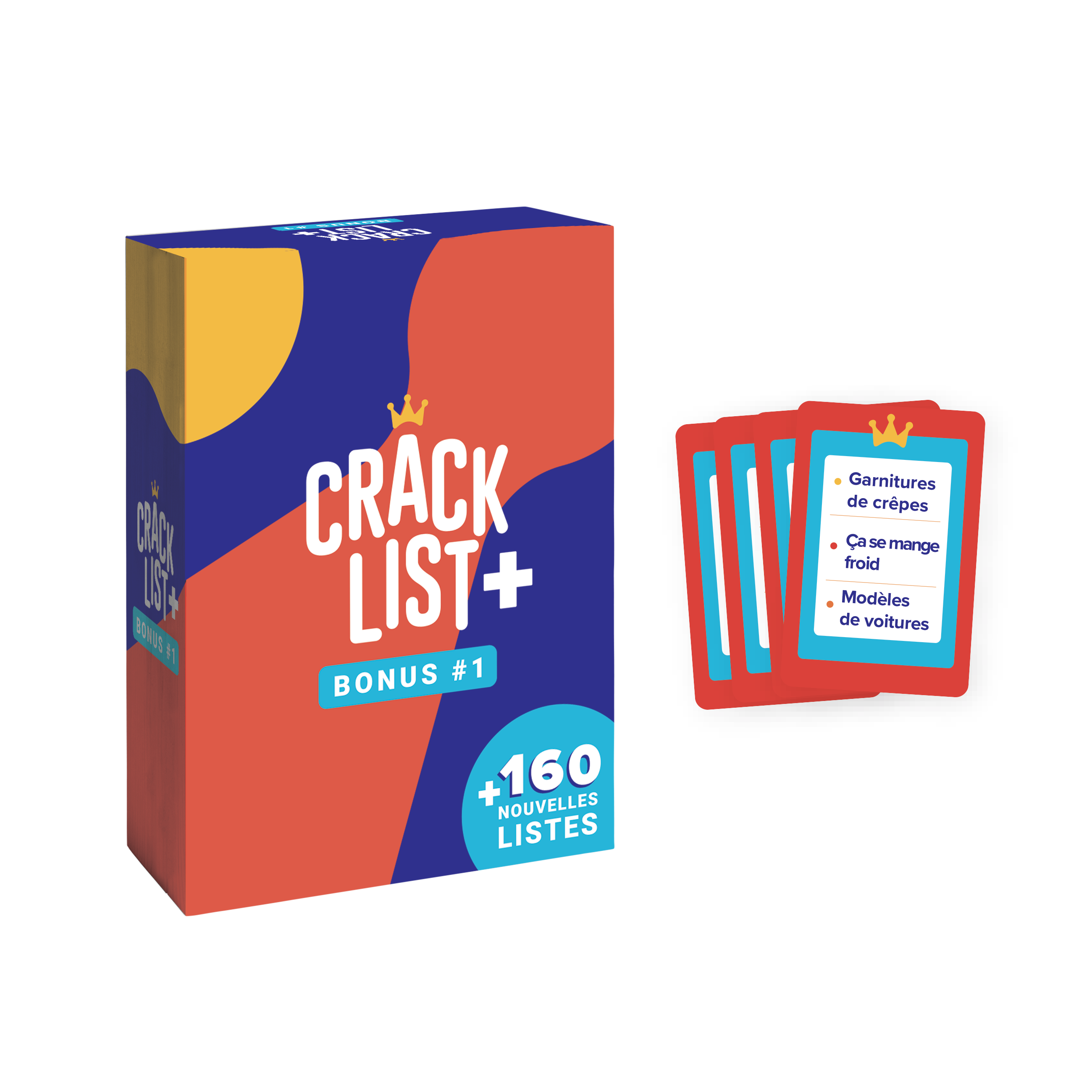 Paquet de carte avec 160 nouvelles listes Bonus du jeu Crack List